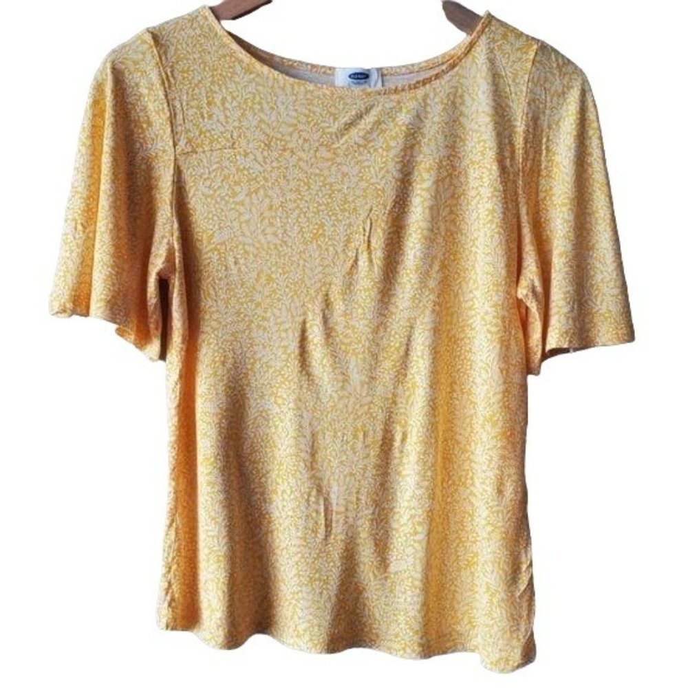 OLD NAVY | Floral / Leaf print  short Sleeve Top